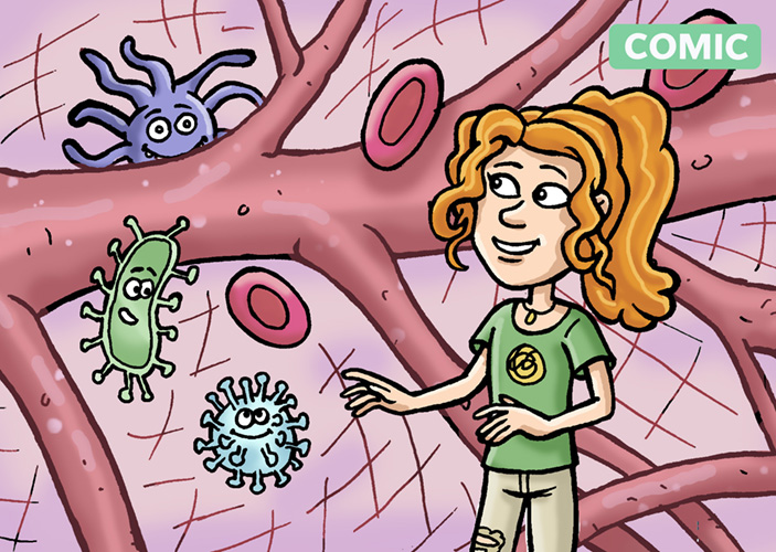 Comicseite Meddy Immunsystem